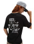 Vans Детска памучна тениска BONE YARD SS Black в черно с принт - Pepit.bg
