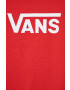 Vans Детска памучна тениска BY CLASSIC BOYS TRUE RED/WHITE - Pepit.bg