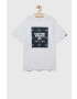 Vans Детска памучна тениска BY PRINT BOX BOYS WHITE/DRESS BLU в бяло с принт - Pepit.bg