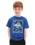 Vans Детска памучна тениска BY PRINT BOX KIDS BLBLU в синьо с принт - Pepit.bg