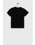 Vans Детска памучна тениска ELEVATED FLORAL CREW Black в черно с принт - Pepit.bg