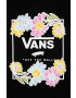 Vans Детска памучна тениска ELEVATED FLORAL CREW Black в черно с принт - Pepit.bg