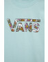 Vans Детска памучна тениска ELEVATED FLORAL FILL MI BLUE GLOW в синьо - Pepit.bg