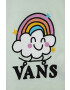 Vans Детска памучна тениска RAINBOW SKATE CLEARLY AQUA - Pepit.bg