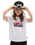 Vans Детска памучна тениска VALENTINES LOGO BOXY White в бяло - Pepit.bg