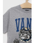 Vans Детска тениска VARSITY BULLDOG SS Athletic Heathe в сиво с принт - Pepit.bg