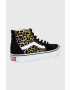 Vans Детски кожени кецове в черно - Pepit.bg