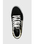 Vans Детски кожени кецове в черно - Pepit.bg
