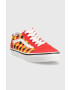 Vans Детски ниски кецове JN Old Skool GLOW MULTI в червено - Pepit.bg