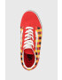 Vans Детски ниски кецове JN Old Skool GLOW MULTI в червено - Pepit.bg