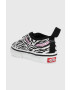 Vans Детски ниски кецове TD Authentic Elastic ZEBR MDBLU в черно - Pepit.bg
