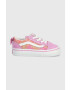 Vans Детски ниски кецове TD Old Skool Elastic Lace ROSE DKBLU в лилаво - Pepit.bg