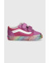 Vans Детски ниски кецове TD Old Skool V GLIT MULTI в лилаво - Pepit.bg