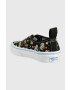 Vans Детски ниски кецове UY Authentic Elastic GLOW BLKBU в черно - Pepit.bg