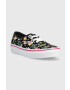 Vans Детски ниски кецове UY Authentic FLRL BLACK в черно - Pepit.bg