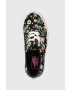 Vans Детски ниски кецове UY Authentic FLRL BLACK в черно - Pepit.bg