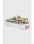 Vans Детски ниски кецове UY Authentic FLRL WHITE - Pepit.bg