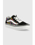 Vans Детски ниски кецове UY Old Skool FLRL BLKWH в черно - Pepit.bg