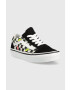 Vans Детски ниски кецове UY Old Skool FRTC BLKWH в черно - Pepit.bg