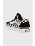 Vans Детски ниски кецове UY Old Skool FRTC BLKWH в черно - Pepit.bg