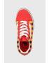 Vans Детски ниски кецове UY Old Skool GLOW MULTI в червено - Pepit.bg