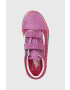 Vans Детски ниски кецове UY Old Skool V GLIT MULTI в лилаво - Pepit.bg