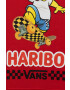 Vans Детски суичър x Haribo в червено с качулка с десен - Pepit.bg