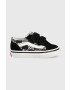 Vans Детски велурени кецове TD Old Skool V ZEBR BLACK в черно - Pepit.bg