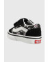 Vans Детски велурени кецове TD Old Skool V ZEBR BLACK в черно - Pepit.bg