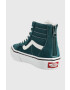 Vans Детски високи кецове в зелено - Pepit.bg