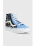 Vans Детски високи кецове SK8 Hi Reissue Side Zip GLOW BLKBU в синьо - Pepit.bg