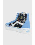Vans Детски високи кецове SK8 Hi Reissue Side Zip GLOW BLKBU в синьо - Pepit.bg