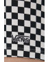 Vans Памучен къс панталон дамски с десен с висока талия - Pepit.bg