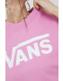 Vans Памучен суичър в лилаво с принт - Pepit.bg