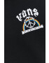 Vans Памучен суичър в черно с качулка с принт - Pepit.bg
