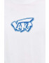 Vans Памучна блуза с дълги ръкави в бяло с принт - Pepit.bg