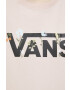Vans Памучна блуза с дълги ръкави в розово - Pepit.bg