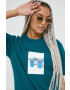 Vans Памучна тениска в зелено - Pepit.bg
