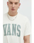 Vans Памучна тениска в бежово с принт - Pepit.bg