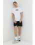 Vans Памучна тениска в бяло с принт - Pepit.bg