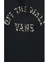 Vans Памучна тениска в черно - Pepit.bg