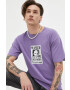 Vans Памучна тениска x One Piece в лилаво с принт - Pepit.bg