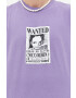 Vans Памучна тениска x One Piece в лилаво с принт - Pepit.bg