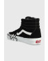 Vans Велурени кецове SK8-Hi Flame в черно VN0005UJBZW1 - Pepit.bg