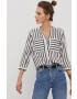 Vero Moda Блуза дамска в бяло на райе - Pepit.bg