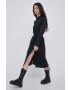 Vero Moda Рокля в черно къс модел разкроен модел - Pepit.bg