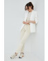 Vero Moda Топ с лен в бежово - Pepit.bg