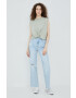 Vero Moda Топ с лен в зелено - Pepit.bg