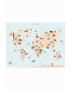 Vissevasse Постер World Map Animal 50x70 cm - Pepit.bg