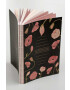Vissevasse Тефтер Black With Flowers 142x21 cm - Pepit.bg